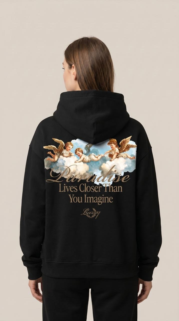 Sudadera Lazzy Paradise Negra